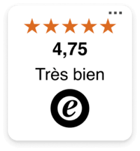 Trustbadge Trusted Shops avec avis clients uniquement