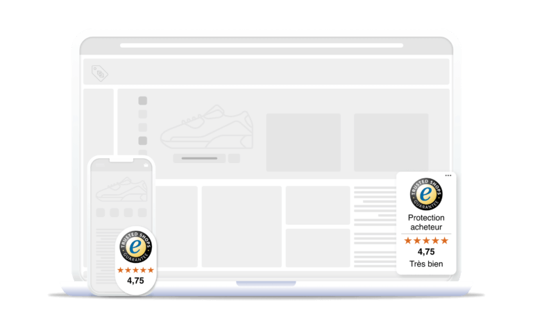 Ecran affichant le Trustbadge